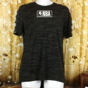 NBA basketball t-shirt sz M black and white